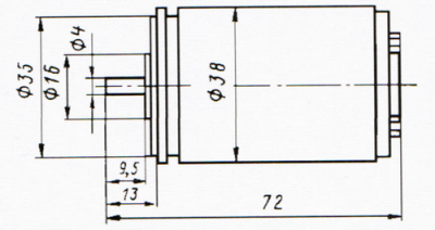 Габаритный чертеж трансформатора 5МВТ-2В-5Э-01