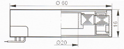Габаритный чертеж трансформатора ВТ-60-12-0,4-0,16