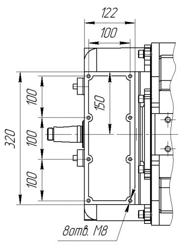 Присоединительные размеры системы охлаждения двигателя ТАД 155-04-БУ1