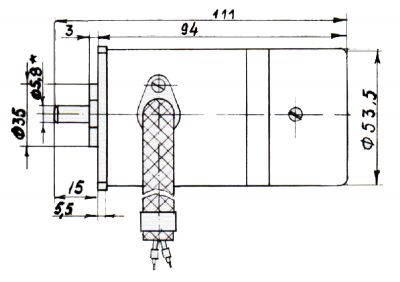 Д-25Г электродвигатель габариты