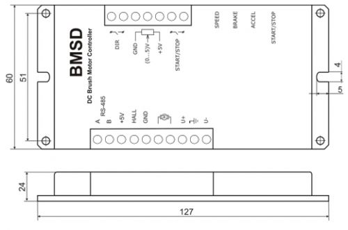 блок управления BMSD габариты